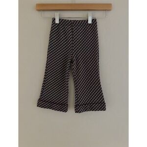 Vtg. 70s Health-Tex Flare Pants Cuffed Bell Bottoms Toddler 2T‎ Patterned Hippie